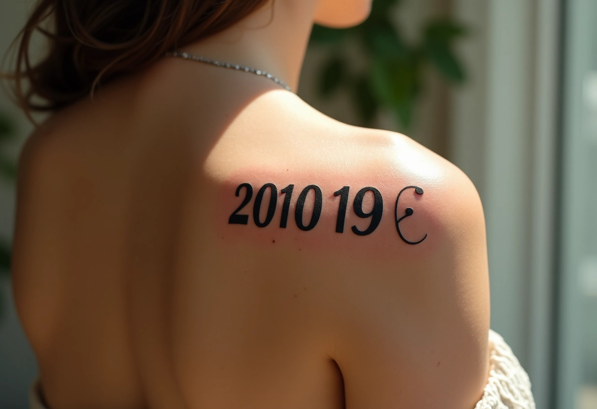 tatouage date de naissance