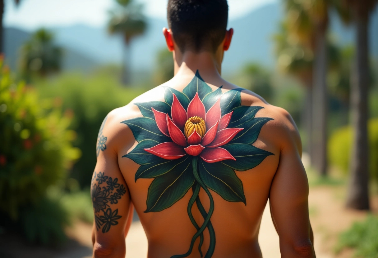 tatouage lotus